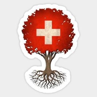 Tree of Life with Swiss Flag Sticker